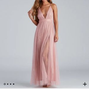 NOT lulu's - Tulle pink blush maxi dress. Offers are welcome!